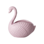 Metal flowerpot in swan shape