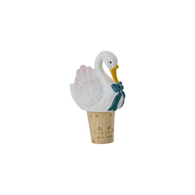 Wine stopper swan
