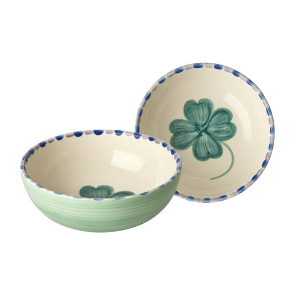 Rice Ceramic bowl with hand painted Good luck