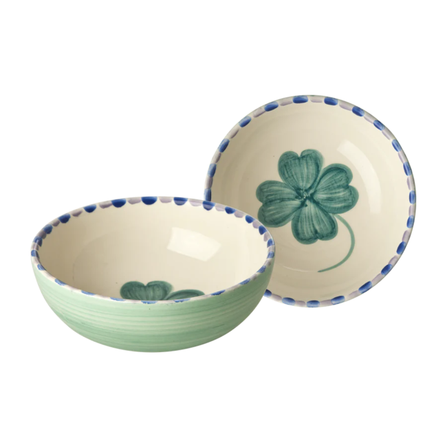 Rice Ceramic bowl with hand painted Good luck