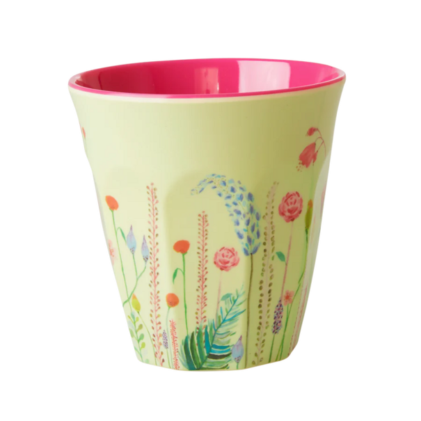 Rice Melamine cup summer flowers