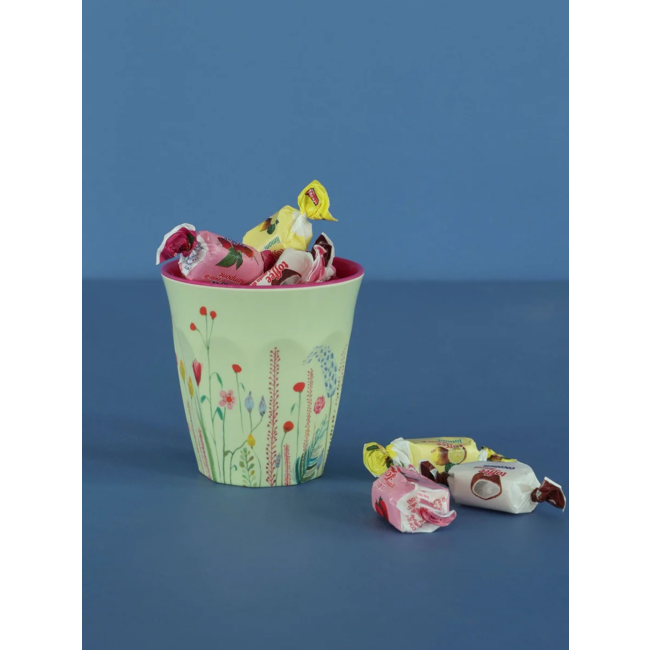 Melamine cup summer flowers