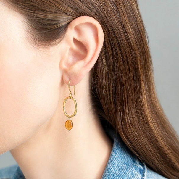 A beautiful story Graceful Citrine Earrings
