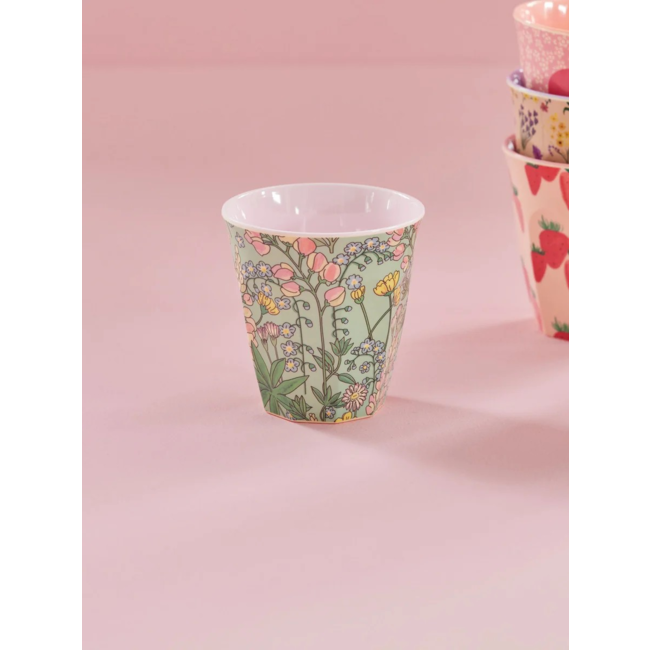 Melamine cup with lupin print