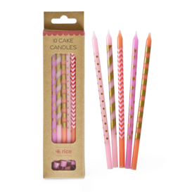 Long cake candles
