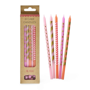 Long cake candles