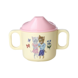 Melamine 2 handle baby cup Nathalie lete print