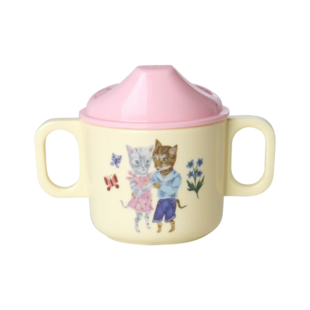 Melamine 2 handle baby cup Nathalie lete print