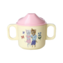 Melamine 2 handle baby cup Nathalie lete print