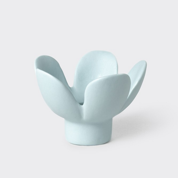 Räder Candle Holder Flower blue