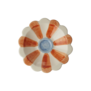 Ceramic flower dipping bowl - Orange