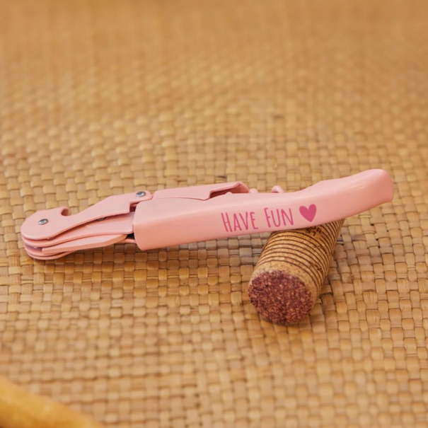 Rice Metal Corkscrew - Pink