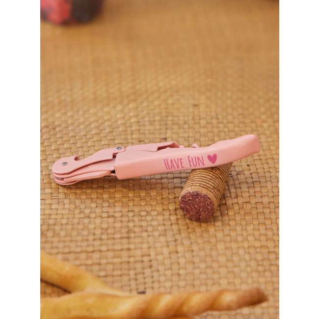 Metal Corkscrew - Pink