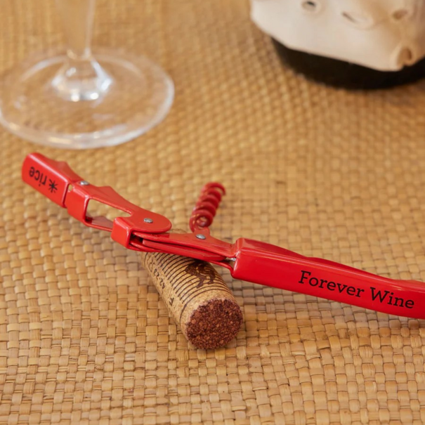 Rice Metal Corkscrew - Red