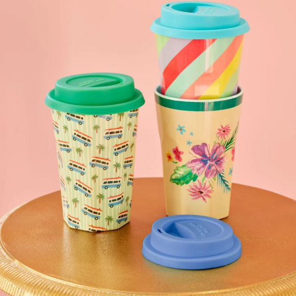 Rice Silicone lid for tall cups - Mint