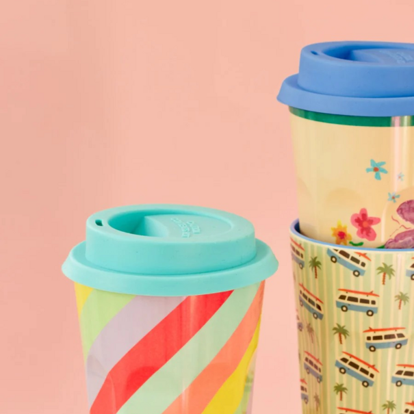 Rice Silicone lid for tall cups - Mint