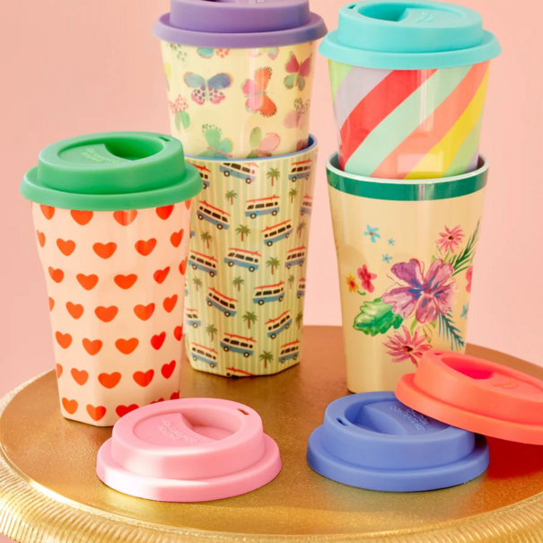 Rice Silicone lid for tall cups - Green