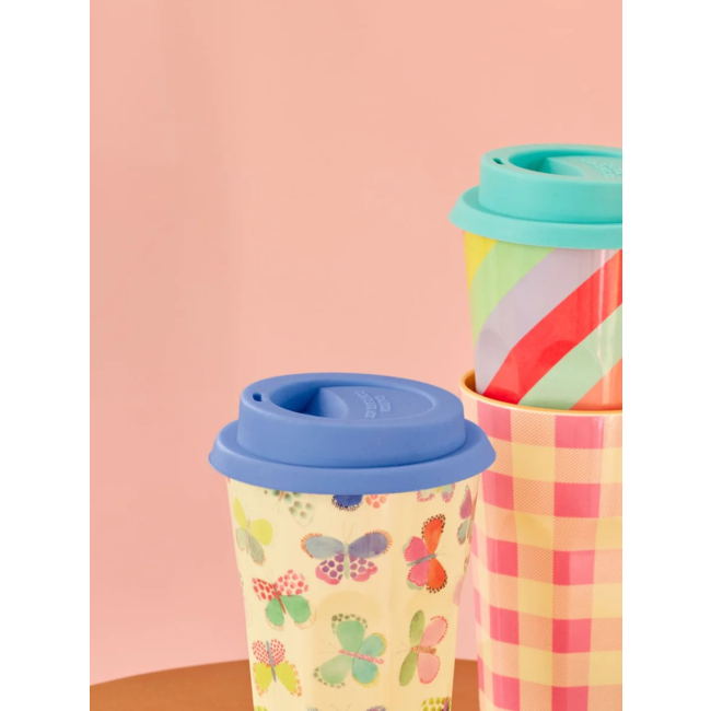 Silicone lid for tall cups - Blue