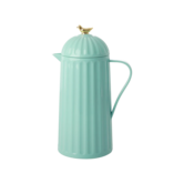 Thermo in Dark Mint with Gold Bird on Lid