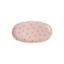 Ceramic Serving Platter in Pink with Coral  Dots