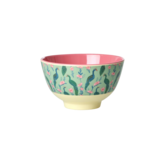 Melamine Bowl with Peacock Power Print