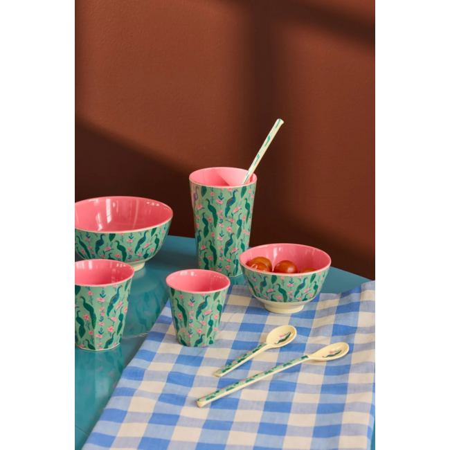 Melamine Cup with Peacock Power Print