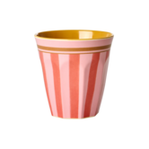 Melamine Cup with Organic Stripes Print
