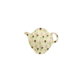 Melamine Tea Bag Plate - Hacienda Flower Print