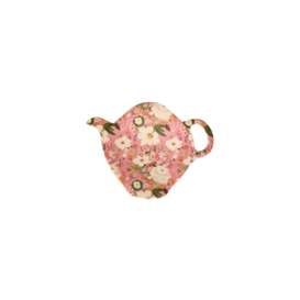 Melamine Tea Bag Plate - Alisson Flower Print