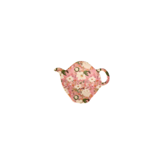 Rice Melamine Tea Bag Plate - Alisson Flower Print