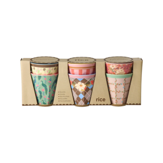 Rice Melamine Cups with All You Need is Love  and... Prints