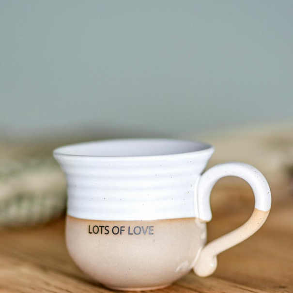 Bloomingville Claire Cup, White, Stoneware Lots of love