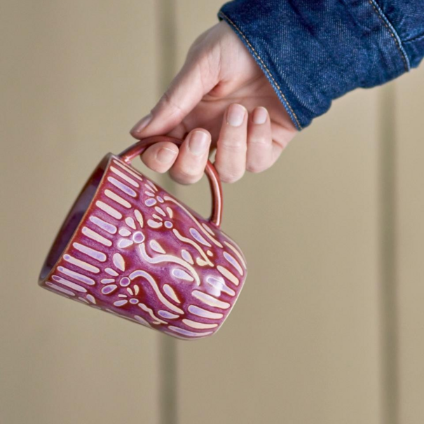 Bloomingville Samsin Mug, Purple, Stoneware