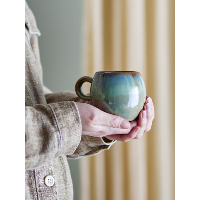 Paula Cup, Green, Stoneware