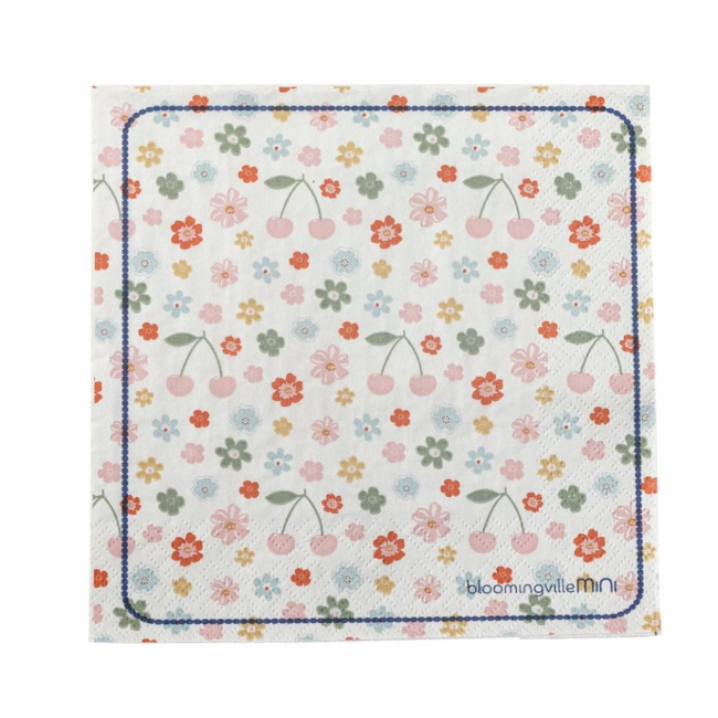 Cherry Napkin, Rose, Mix, Paper