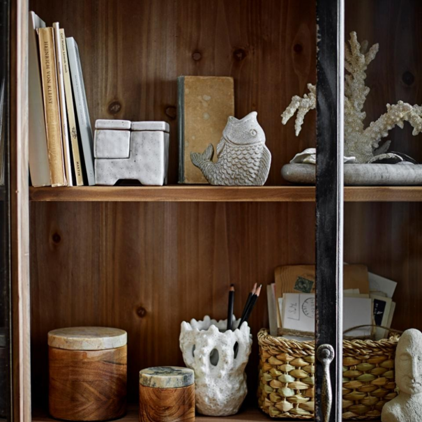 Bloomingville Lisanne Jar w/Lid, Nature