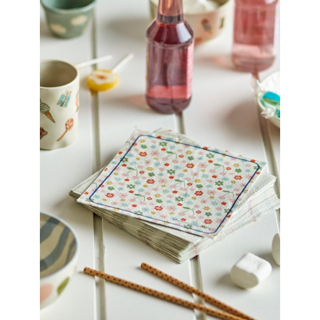 Cherry Napkin, Rose, Mix, Paper