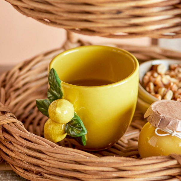 Bloomingville Limone Cup, Yellow, Stoneware