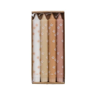 Rustik Lys Stearine dinnercandle By Kimmi - Flower Spring