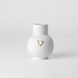 Ballvase Heart Gold