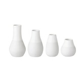 Mini pastel vases - set of 4 white