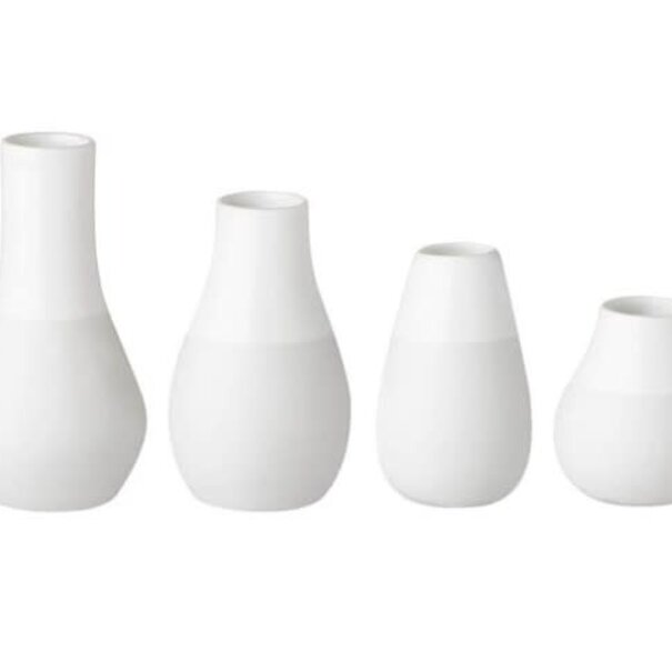 Räder Mini pastel vases - set of 4 white