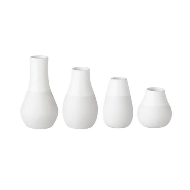 Räder Mini pastel vases - set of 4 white