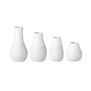 Mini pastel vases - set of 4 white