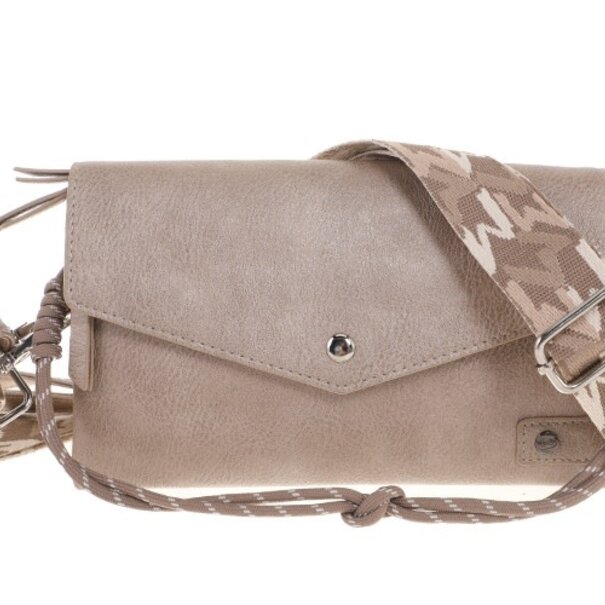 I'm DUTCH Classic champagne crossbody en schoudertasje Stanfield