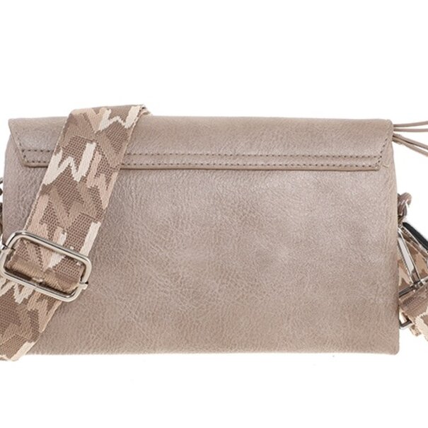I'm DUTCH Classic champagne crossbody en schoudertasje Stanfield