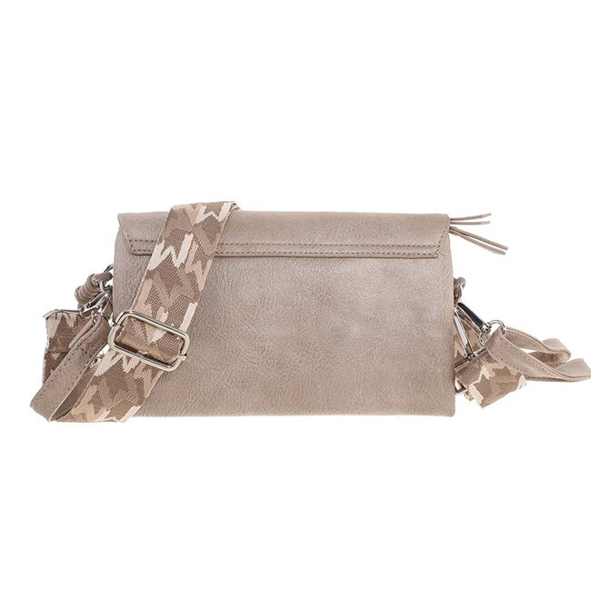 Classic champagne crossbody en schoudertasje Stanfield
