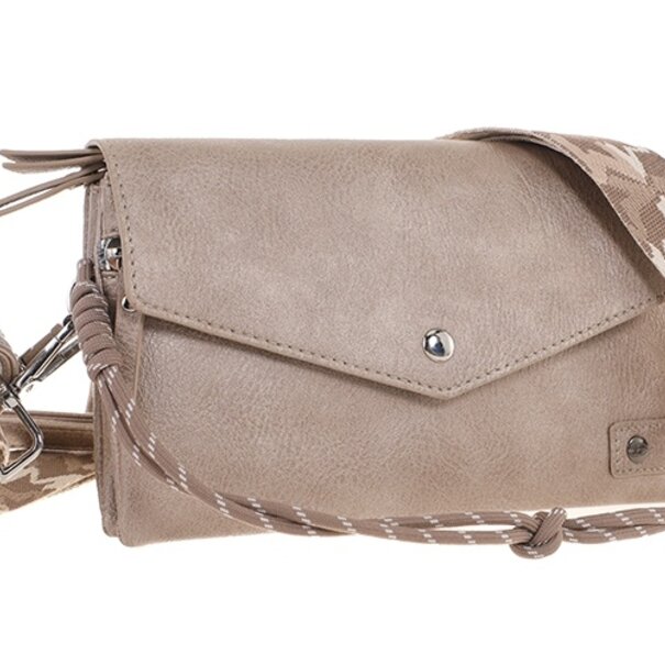 I'm DUTCH Classic champagne crossbody en schoudertasje Stanfield