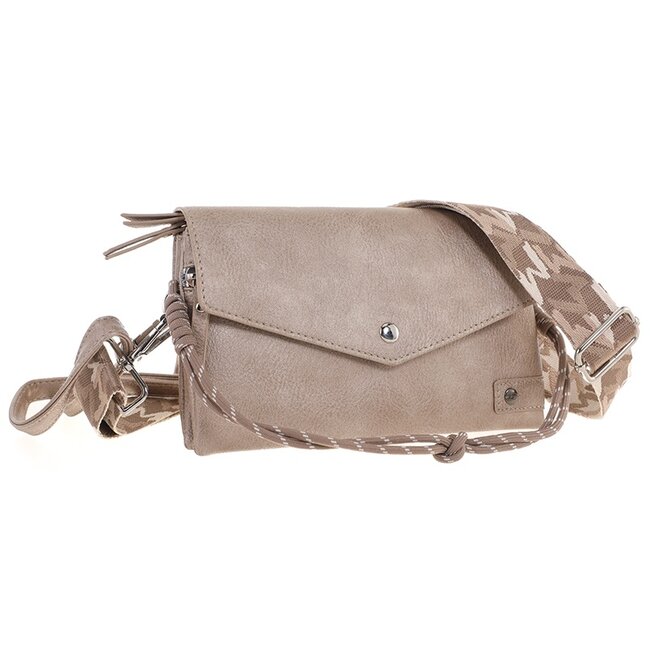 Classic champagne crossbody en schoudertasje Stanfield