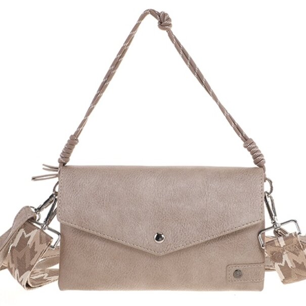 I'm DUTCH Classic champagne crossbody en schoudertasje Stanfield